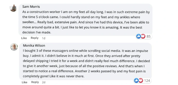 Nooro Whole Body Massager testimonials